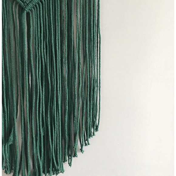 Evergreen Forest Leaf Holiday Boho Macrame Art 🌲 - Picture 3 of 3